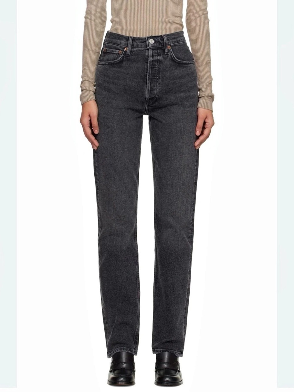 Agolde 90's Pinch Waist Straight Leg Organic Cotton Jeans Waist 27